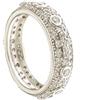 gioiellitaly Anello rosario pavè argento 925 con zirconi bianchi e grani pietre bianche Anello unisex Gioiello Uomo Donna (11)