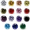 XIANGMO Dimensione 1.0mm-10.0mm 5A Rotondo Sciolto Cubic Zirconia Pietre Mescolare 15 Colori CZ Pietra Pietra Pietra Sintetica per la Fabbricazione di Gioielli, 1.0mm 1500pcs, Pietra, Zirconia cubica