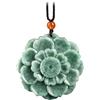 BJIMIDTI - Collane da donna in giada verde naturale, portafortuna, con ciondolo a forma di ciambella, amuleto, idea regalo