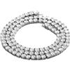 Jpltlvy Gioielli con catena da tennis in zirconia per uomini e donne, stile hiphop, design minimalista, combo collana braccialetto, uso quotidiano, regalo, 4 mm,50 cm, Rame