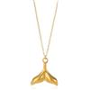 Generic Collana con balena per donna, catena in argento sterling 925 con coda di sirena collane con ciondolo donna bambini girocollo in colore nautico con pesce vintage - Oro, Oro