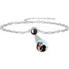 AOiViOZ Bracciale in argento sterling 925 con foto all'interno, bracciale con foto personalizzata, regalo di gioielli con proiezione di ricordi per i tuoi cari-Argento