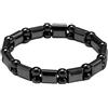 Generico Bracciale in Ematite Uomo, Bracciale in Ematite Hermios, Braccialetto Regolabile in Ematites Magnetica, Favorisce Naturalmente Il Metabolismo E Ripristina La Vitalità (Taglia Unica,B)