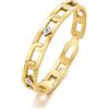Brosway Bracciale Donna, Bracciale Rigido in Acciaio e Cristalli | Collezione With You - BWY20