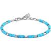Morellato Bracciale uomo in acciaio, pietre naturali, collezione Pietre - S1732, 18, acciaio legato, avventurina
