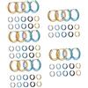 DEARMAMY 25paia Orecchini Cerchio Piccoli Design Unisex Resistente Alla Deformazione e Facile Da Indossare Per Ogni Occasione