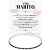 Bramart Bracciale Tennis Uomo Personalizzabile con Pietre di Zirconia Cubica Idea regalo Compleanno per lui Finitura in Oro Bianco Argento 925 Natale - Cofanetto con DEDICA incluso