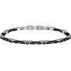 Morellato Bracciale Uomo Collezione Ceramic, Acciaio Inossidabile, Ceramica - SACU13, Estándar, Nessun tipo di materiale, Nessuna pietra preziosa