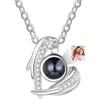 Glooraca Collane di foto per donne Collana personalizzata con immagine all'interno della collana di proiezione Collana di foto personalizzata per donne fidanzata mamma regali di compleanno (Style 12)