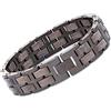 Woodstar - PUMA Bracciale da Uomo in Acciaio e Legno, Gioielli Moda Maschile, Braccialetto Regolabile B20-004