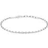 Sector No Limits Bracciale Uomo in Argento 925‰ rodiato con Catena Forzatina, Collezione SILVER COLLECTION - SAXY06