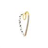 Rue Des Mille Mono Orecchini Donna Argento 925 Cuore Smalto Zebrato | Orecchini Argento 925 Donna | Orecchini Cerchio Argento 925 Con Una Potente Carica Sentimentale