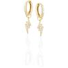 idillio Every jewel is a lovestory Orecchini Fulmine Zaira - Orecchini Donna Argento 925 Placcato Oro18K