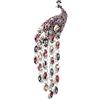 DNLKWGO Elegante spilla a forma di pavone, da donna, alla moda, con cristalli e strass, Misura unica, Metallo, Cristallo