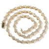 VAKTWPDLY Collana da tennis per le donne, 18K placcato oro 6 millimetri 5A Cubic Zirconia collana di strass Bracciale classico di tennis per uomini e donne, 7-24 pollici catena di tennis