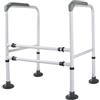 HAGJII Supporti Di Sicurezza Per WC Regolabile In Altezza Telaio Di Sicurezza Per WC Antiscivolo Supporto Per WC Per Anziani E Disabili Bracci Di Sostegno(Large foot pads)