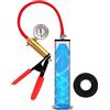 REROON Manual Vacuum Penis Pump with Pressure Gauge | Penis Pump with Enlargement and Extension | Hand-Operated Stretcher Extender Tool for Men Stronger Bigger Erections | 1.75 in