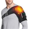 Kouamor Scaldamuscole con controllo tramite app, 6 livelli di calore e 3 modalità, massaggiatore per spalle riscaldato senza fili, con batteria da 5000 mAh e pannello touch LED, per uomini e donne (A)
