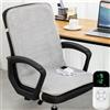 Generic Termoforo Elettrico per Sedia da Ufficio, con Spegnimento Automatico e Regolazione Intelligente Della Temperatura, Fissaggio Elastico Antiscivolo, per Casa, Sedia da Ufficio(With backrest)
