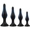 Ykopfwqna PBS4-Kit in Silicone Nero da 4 Pezzi con Diverse Dimensioni Adatto Ṕlūg Ḁnàli Ḁnàlé Ḅūṱṱ Ṕlūg Pîccólo Dilàtâtore Ânâls Dónna Ḁmǎl Ṕļūgs Plây Ṕlūg Ânâlṕlūg Tóy