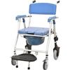 Generic Sedia WC con ruote per anziani, pieghevole, con ruote e WC, per malati, anziani, disabili e donne incinte, portata fino a 120 kg