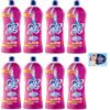 Felce Azzurra 8x Ace Candeggina Più +Denso Armonie Floreali - igienizza superfici e bucato in profondità - Bottiglia Squeeze 1Lt + 1 Confezione di Talco Felce Azzurra in omaggio, Busta da 100g
