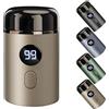 Generico SaveEdge Technology, IPX7 Impermeabile per Viso Corpo e Parti Intime, Rasoio Elettrico Uomo Mini Portatile, Wet & Dry USB Ricaricabile, Tecnologia Anti-Taglio, 60 Minuti Autonomia (Oro)