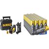 DeWalt DᴇWALT DW088K-XJ Tracciatore di Linee Laser a Croce, Autolivellante & Varta Power on Demand Batterie AA Mignon, Pacco Scorta Da 40 In Confezione, Argento