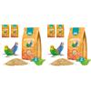 Best Friend Mangime Completo per Cocorite con Semi di Cicoria, Lattuga e Finocchio, Confezione da 4 pacchi. Mangime per gli uccelli con Ingredienti Naturali, Qualità 100% Made in Italy