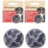 Flamingo Inserto per Ciotola Anti-INGOZZAMENTO WOOPY Grigio Diametro 8CM (Confezione da 2)