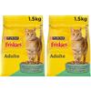 FRISKIES Coniglio, Pollo e Verdure - 1,5 KG - Crocchette per gatti adulti (Confezione da 2)
