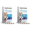 Vetocanis - Dentifricio per cani e gatti da masticare - Prodotto per la pulizia denti cane e gatto - Contro tartaro denti animali - Per cani e gatti di piccola taglia - Gusto Pollo - 30 pasticche