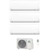 Fujitsu Climatizzatore Condizionatore Trial Split Fujitsu Kj Inverter 7000+9000+12000 Btu con Aoeg18kbca3 White - New - 7+9+12