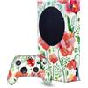 Head Case Designs Licenza Ufficiale Ninola Red Flower Assortiti Pacchetto Console Da Gioco Wrap E Pelle Per Controller Compatibile con Xbox Series S Console & Controller Bundle