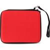 Vvikizy Custodia da Trasporto per 2DS, Guscio Rigido in EVA con 8 Porta Carte da Gioco Custodia Protettiva da Viaggio Antiurto, con Cinghia Elastica Integrata e Tasca in Rete, per (Rossa)