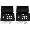 Tuminita 2X Nel Pannello Acrilico Kit di Giochi con Manico DIY Kit Acrilico per Joystick di Gioco