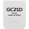 LIYJTK Lettore di schede GC2SD Plug and Play Console di gioco professionale Adattatore micro scheda di memoria GC Gaming (Bianca)