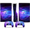 YLMKMVLCZC Pelle Decalcomania Per PS5 Slim Skin Disc Edition Console E Controller Vinyl Cover Skins Wraps Resistente Ai Graffi Compatibile No Shrinkage Forte Adesione 41844 Avvolgimento Della Pelle