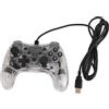 Vvikizy Controller di Gioco Cablato, Gamepad Trasparente con Luce RGB e Motori a Doppia Vibrazione, Giroscopio a 6 Assi Funzione Burst Wake Up, per PC IOS OS X 10 11