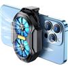 Generico Clip Trasero - Ventilador Refrigerante Para Teléfonos Móviles | Clip Trasero, Enfriador Móvil Con Doble Ventilador, Dispositivo Refrescante Para Ver Videos, Jugar Y Escuchar Música