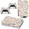 PDURMBUAB Nessuna Schiuma Nessuna Bolla Per PS5 Skin Disc Edition & Digital Console E Controller Vinyl Cover Skins Wraps Resistente Ai Graffi, Compatibile Con 352475(Disc Version)