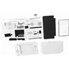 Acouto Telecomando Universale Custodia Completa Per Custodia, Parti Di Riparazione Per Guscio, Kit Di Sostituzione Completo Per 3Ds Xl Rosso (Bianco) Telecomando Universale,