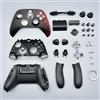 AARONMEI Kit custodia di ricambio per controller Xbox Series X e S,copertura completa della custodia, pannelli, telaio centrale, guide laterali, pulsanti (ABXY, LT RT, LB RB) e levetta (nero rosso)