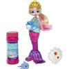Enchantimals - Ocean Kingdom Sirena Atlantia Bolle di Sapone con Delfino, Giocattolo per Bambini 3+ Anni, HFT24