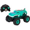 Hot Wheels Monster Trucks giocattolo radiocomandato Mega-Wrex in scala 1:24 con pneumatici All-Terrain, esegue Wheelies