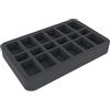 Feldherr HS035A054 Vassoio di Schiuma 18 Scomparti Compatibile con Flames of War - Basi Piccole e Medie