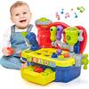 hahaland Giochi Bambini 1 Anno Banco da Lavoro con Suoni e Luce, Gioco Educativi per Bambino 2 3 Anni Regalo Bambino