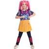 DEGUISE TOI - Costume da cacciatore di demone Kpop in gonna da ragazza - T-shirt - Gonna con leggings - L 10-12 anni (130-140 cm) - Giallo - Costume per bambini - - - Carnevale