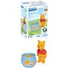 Playmobil Junior & Disney 71695 Winnie the Pooh e il vasetto di miele, funzione di rotazione, giocattolo sostenibile realizzato in plastica a base vegetale, giocattolo per bambini dai 12 mesi in su