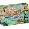 PLAYMOBIL Wiltopia 71010 Gita in Barca e Lamantini della Foresta amazzonica, con Animali Giocattolo, Giocattolo Sostenibile per Bambini dai 4 Anni in su
